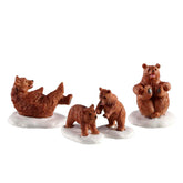 Lemax Figurines Lemax Bear Family Snow Day, Set of 4